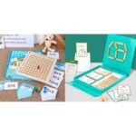 Pack 2 jeux en bois : table de multiplication + jeu de logique