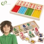 Pack 2 jeux en bois : bâtons de comptage + planches numériques