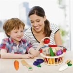 Fruits et légumes à couper en bois – 13 pièces magnétiques