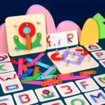 Construction de lettres et chiffres en bois