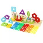 Jeu Montessori géométrie et maths en bois