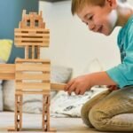 Planchettes de construction en bois – 120 pièces