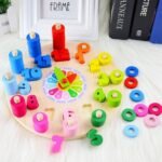 Horloge logarithmique en bois – Montessori