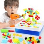 Mosaïque à visser avec perceuse – jouet créatif