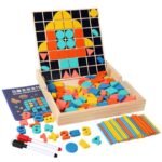 Boîte mosaïque en bois – puzzle et tableau