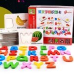 Puzzle alphabet anglais en bois – 26 cartes