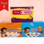 البطاقات التعليمية: حروف ممتعة عربي – فرنسي – إنجليزي (3 مجموعات)