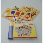Thread Picture – cartes à fils : chiffres, animaux, formes