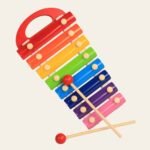 Xylophone en bois – 8 notes