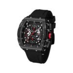 ⁦Montre Homme MINI FOCUS MF0399 Chronographe Tonneau – Noir, Touches Rouges⁩ - الصورة ⁦2⁩