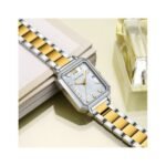 ⁦Montre Femme MINI FOCUS MF0472L Rectangulaire – Bicolore Or et Argent⁩ - الصورة ⁦2⁩