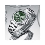 ⁦Montre Femme MINI FOCUS MF0466L Multifonction – Argentée, Cadran Vert⁩ - الصورة ⁦2⁩