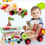 ⁦Boîte à outils en bois – vis, écrous et assemblage⁩ - الصورة ⁦3⁩