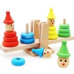 ⁦Pyramide clown à empiler en bois⁩ - الصورة ⁦2⁩