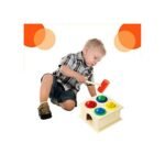 ⁦Banc à marteler en bois avec balles⁩ - الصورة ⁦2⁩