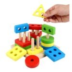 ⁦Blocs Montessori en bois – 4 colonnes⁩ - الصورة ⁦2⁩
