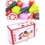 ⁦Fruits et légumes à couper en bois – velcro⁩ - الصورة ⁦2⁩