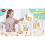 ⁦Circuit de billes en bois – 33 pièces⁩ - الصورة ⁦3⁩