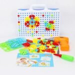 ⁦Mosaïque à visser avec perceuse – jouet créatif⁩ - الصورة ⁦2⁩