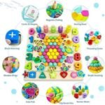 ⁦Jeu de pêche et mathématiques Montessori 6 en 1 en bois⁩ - الصورة ⁦2⁩