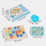 ⁦Jeu de mémoire en bois – 36 blocs et 10 cartes⁩ - الصورة ⁦2⁩