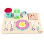 ⁦Set petit-déjeuner en bois – 12 pièces⁩ - الصورة ⁦2⁩