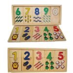 ⁦Planches d'association des chiffres avec bâtonnets en bois⁩ - الصورة ⁦2⁩