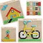 ⁦Mosaïque pixel en bois – 370 pièces⁩ - الصورة ⁦6⁩