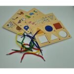 ⁦Thread Picture – cartes à fils : chiffres, animaux, formes⁩ - الصورة ⁦2⁩
