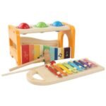 ⁦Banc à marteler avec xylophone en bois⁩ - الصورة ⁦2⁩