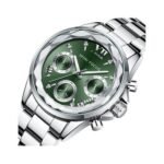 ⁦Montre Femme MINI FOCUS MF0466L Multifonction – Argentée, Cadran Vert⁩ - الصورة ⁦3⁩