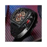 ⁦Montre Homme MINI FOCUS MF0437 Chronographe Tonneau – Noir et Or Rose⁩ - الصورة ⁦2⁩