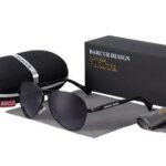 ⁦Lunettes de Soleil Polarisées Homme BARCUR BC8009 – Aviateur, Noir⁩ - الصورة ⁦2⁩