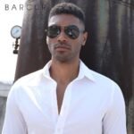 ⁦Lunettes de Soleil Polarisées Homme BARCUR BC8721 – Aviateur, Tout Noir⁩ - الصورة ⁦2⁩
