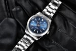 ⁦Montre Homme BENYAR 5176 Automatique – Cadran Bleu, Verre Vert, Acier⁩ - الصورة ⁦10⁩