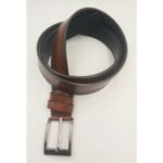 ⁦Pack de 2 Ceintures Homme – Noir et Marron, Boucle Ardillon⁩ - الصورة ⁦3⁩