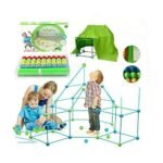 ⁦Kit de construction cabane – 87 pièces avec toile de tente⁩ - الصورة ⁦2⁩