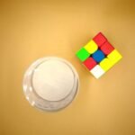 ⁦Mini cube magique 3×3×3 sans stickers⁩ - الصورة ⁦3⁩