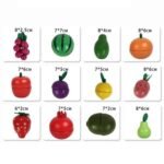 ⁦Fruits et légumes à couper en bois – 13 pièces magnétiques⁩ - الصورة ⁦3⁩