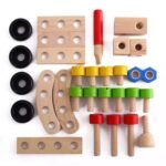 ⁦Jeu d'assemblage en bois – blocs de construction⁩ - الصورة ⁦3⁩