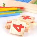 ⁦Jeu de chiffres en bois – comptage Montessori⁩ - الصورة ⁦3⁩