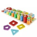 ⁦Jeu Montessori géométrie et maths en bois⁩ - الصورة ⁦2⁩