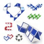 ⁦Pack 4 jeux de réflexion : Tangram, Hiqu, Snake Cube et cube⁩ - الصورة ⁦3⁩