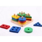 ⁦Blocs Montessori en bois – 4 colonnes⁩ - الصورة ⁦3⁩