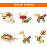 ⁦Boîte à outils de bricolage en bois – 43 pièces⁩ - الصورة ⁦3⁩