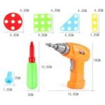 ⁦Mosaïque à visser avec perceuse – jouet créatif⁩ - الصورة ⁦3⁩