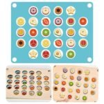 ⁦Jeu de mémoire en bois – 36 blocs et 10 cartes⁩ - الصورة ⁦3⁩
