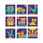 ⁦Boîte mosaïque en bois – puzzle et tableau⁩ - الصورة ⁦3⁩