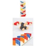 ⁦Rampe à voitures en bois – 3 voitures⁩ - الصورة ⁦2⁩