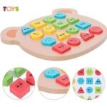 ⁦Puzzle d'association de formes géométriques en bois⁩ - الصورة ⁦3⁩